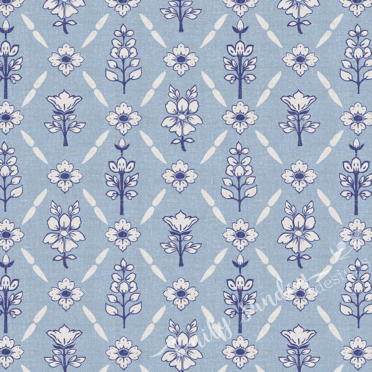 Vintage Floral Argyle Taupe & Gold peel and stick wallpaper pattern swatch